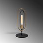 Opviq Cerco - 5071 Lámpara de mesa Negro y dorado